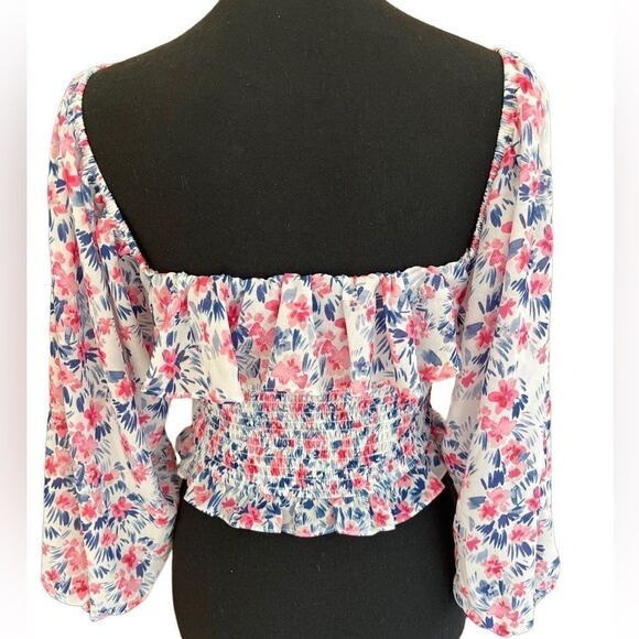 YUMI KIM Off-The-Shoulder Floral-Print
Crop Top size L - Picture 4 of 7